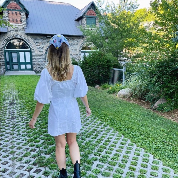 Puff Sleeve Button Up Dress - Picture 3 of 4